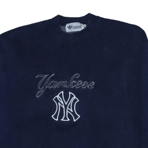 Adidas Men’s Blue Yankees Embroidered Pullover Sweatshirt XL Vintage