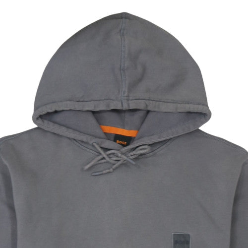 BOSS Men's Grey Pullover Hoodie L Regular Fit Cotton