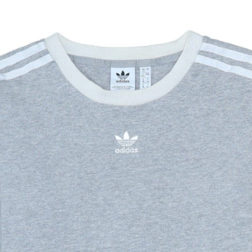 Adidas Women Grey Long Sleeve Sweatshirt UK 12 Crew Neck Pullover