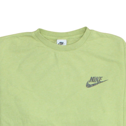 Nike Women Green Relaxed Fit Pullover Sweatshirt M
