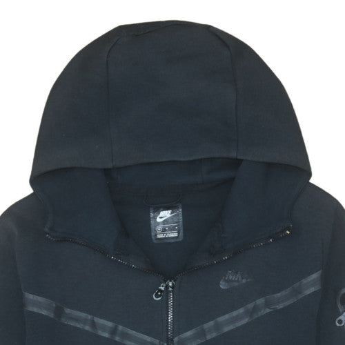 Nike Mens Black Full Zip Hoodie M Regular Fit Fleece Sweatshirt