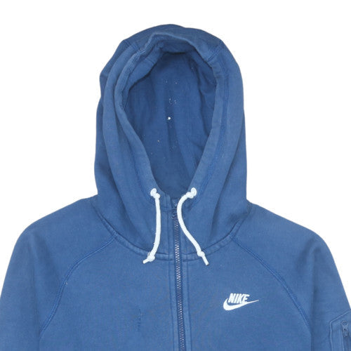 Nike Mens Blue Full Zip Hooded Fleece Hoodie M Regular Fit