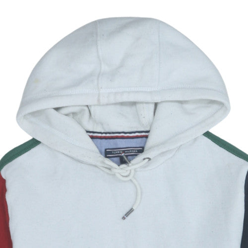 Tommy Hilfiger Men’s Multicoloured Pullover Hoodie Size S Vintage Fit