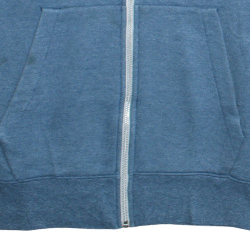 Nike Men's Blue Full Zip Hoodie Size S Lightweight Cotton Blend