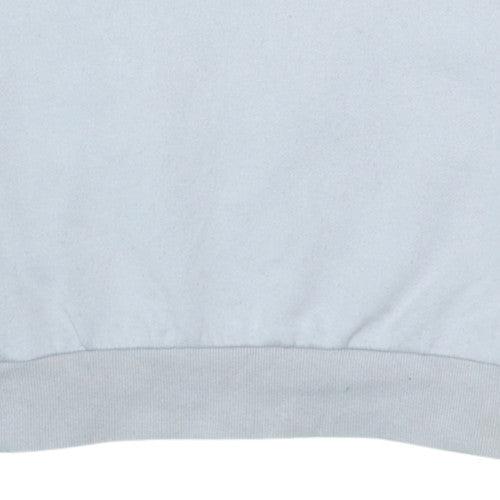 Ellesse Men's Light Grey Crew Neck Sweatshirt L Logo Cotton Blend