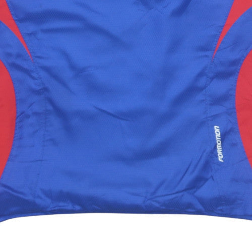 Adidas Mens Blue Red Pullover Sweatshirt S Crew Neck Long Sleeve Sports Top