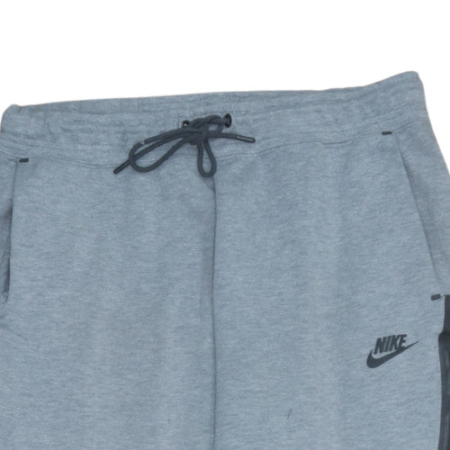 Nike Men's Grey Jogger Sweatpants M Drawstring Pockets Polyester Cotton