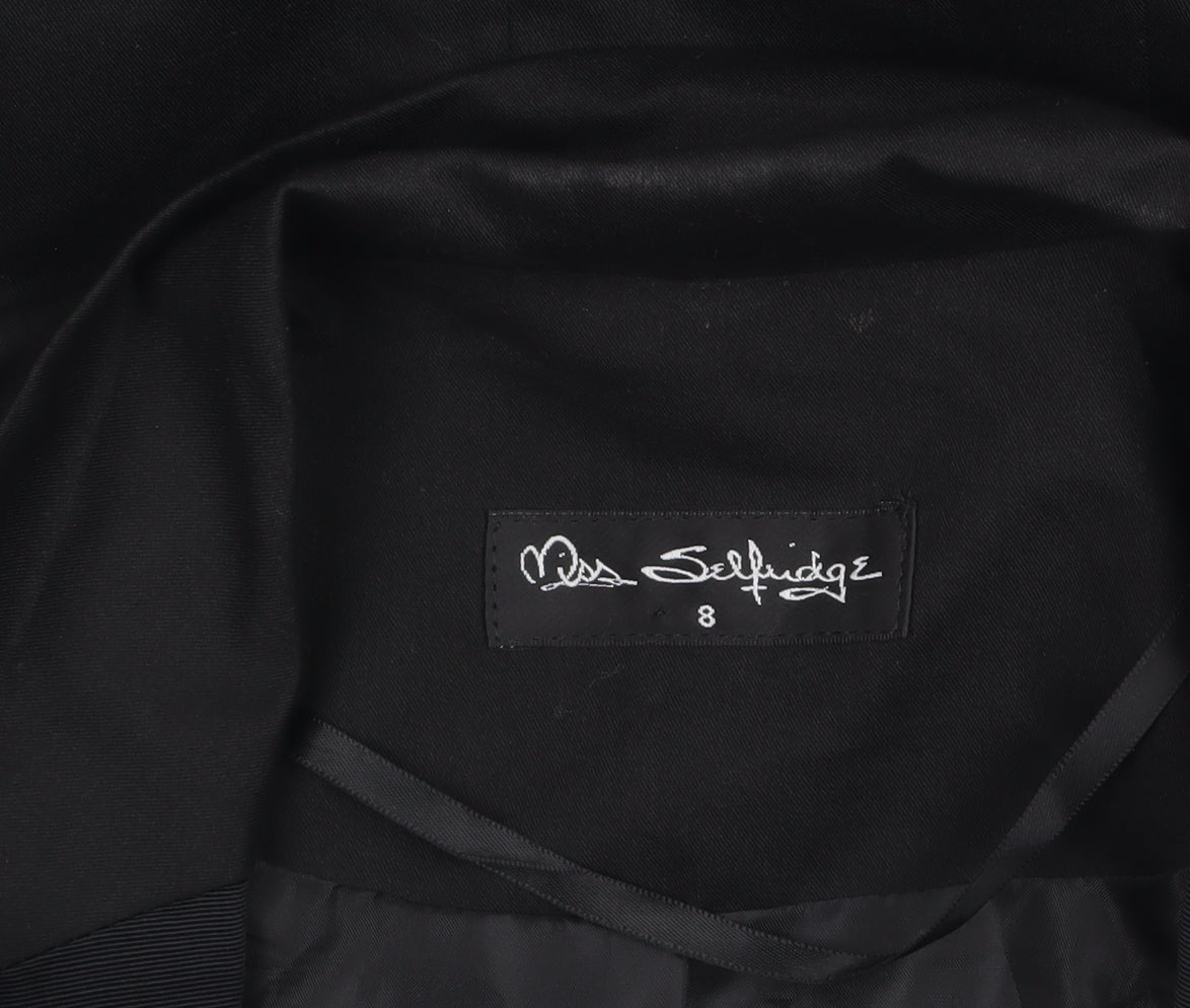 Miss Selfridge Women Black UK 8 Classic Blazer Single-Breasted