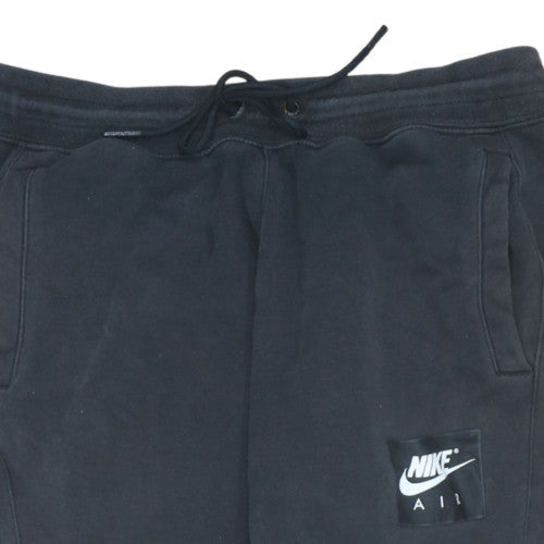 Nike Men's Black Jogger Sweatpants M Cotton Blend Fleece