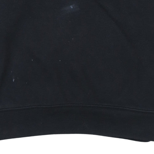 Adidas Womens Black Crew Neck Pullover Sweatshirt Size 14