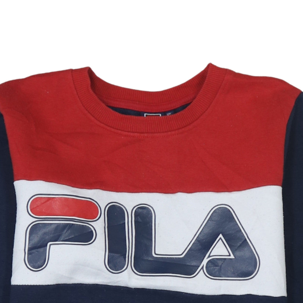 Fila Boys Multicoloured Regular Fit Crew Neck Pullover Sweatshirt 164cm