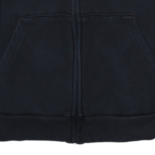 Puma Women Black M Full Zip Hoodie Hooded Sweatshirt Casual