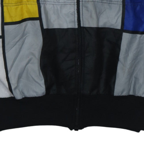 Setgal Men's Multicoloured Art Bomber Jacket L Retro Geometric