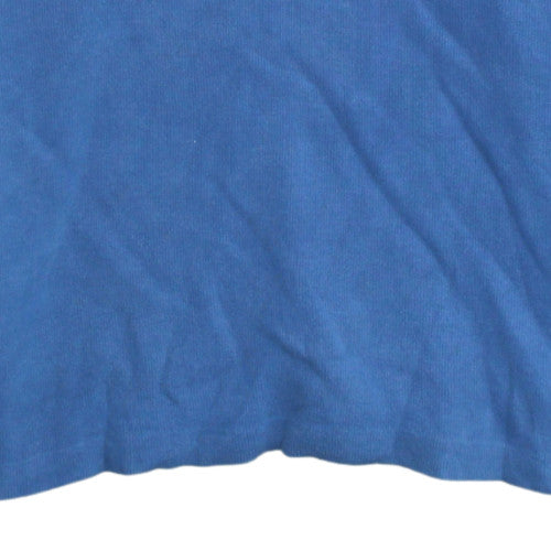 Polo Ralph Lauren Men's Blue Cotton 1/2 Zip Jumper Size S