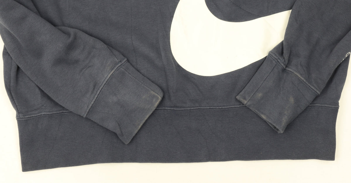 Nike Women's Blue Crew Neck Pullover Sweatshirt M Cotton Blend