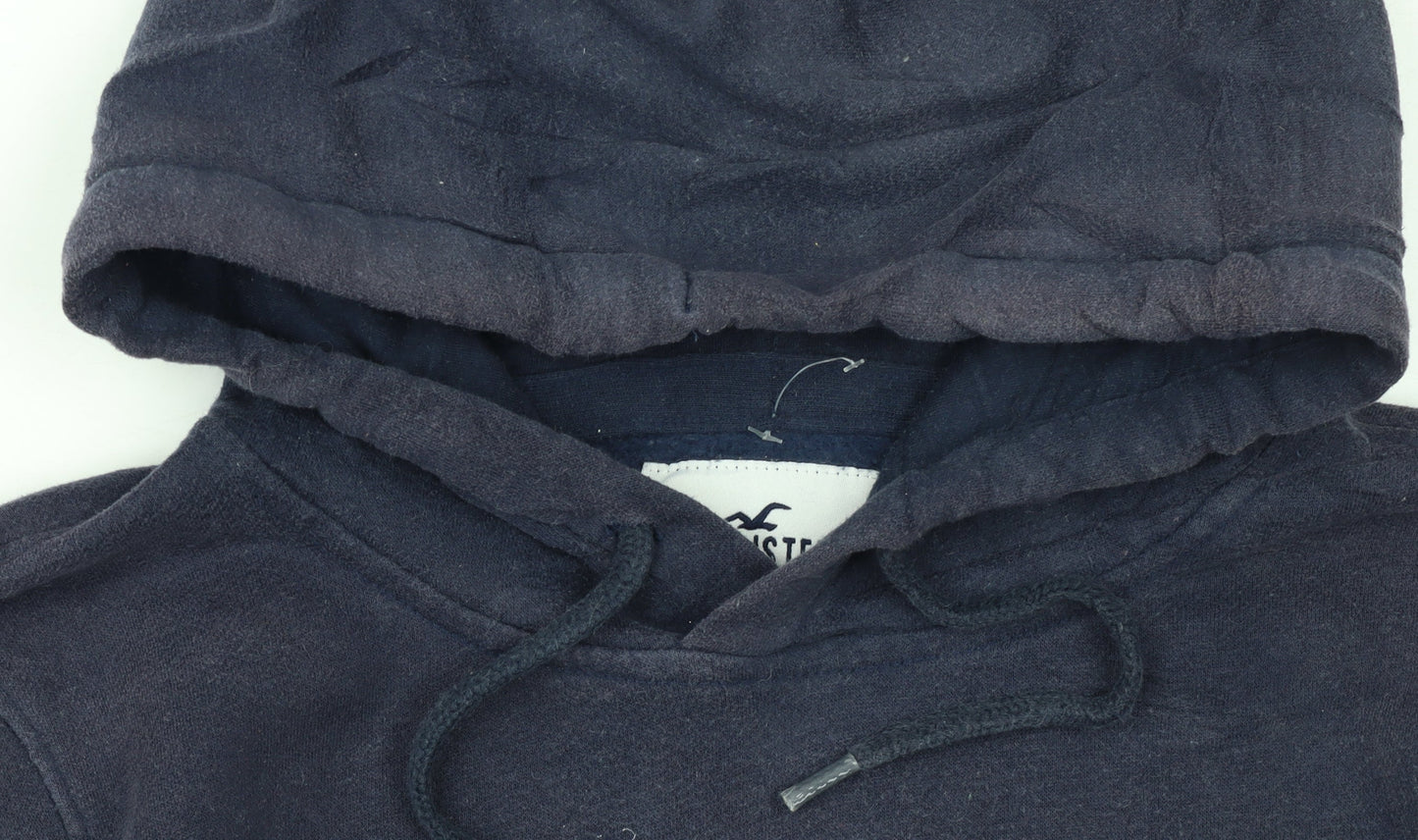 Hollister Womens Navy XS Pullover Hoodie Must-Have Collection Cotton Blend