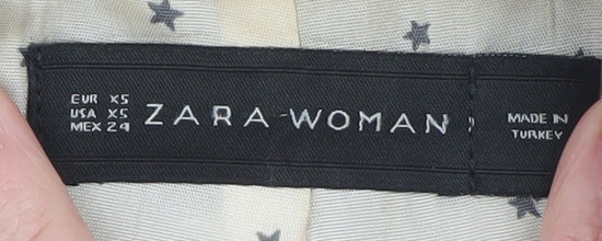 Zara Woman Black Slim Fit Blazer XS Women's Classic Work Jacket