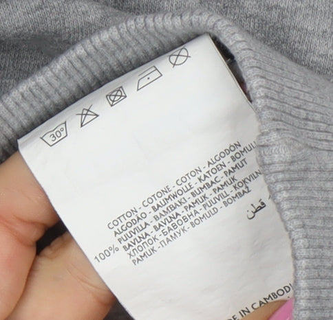 Champion Men's Grey XL Pullover Hoodie with Logo