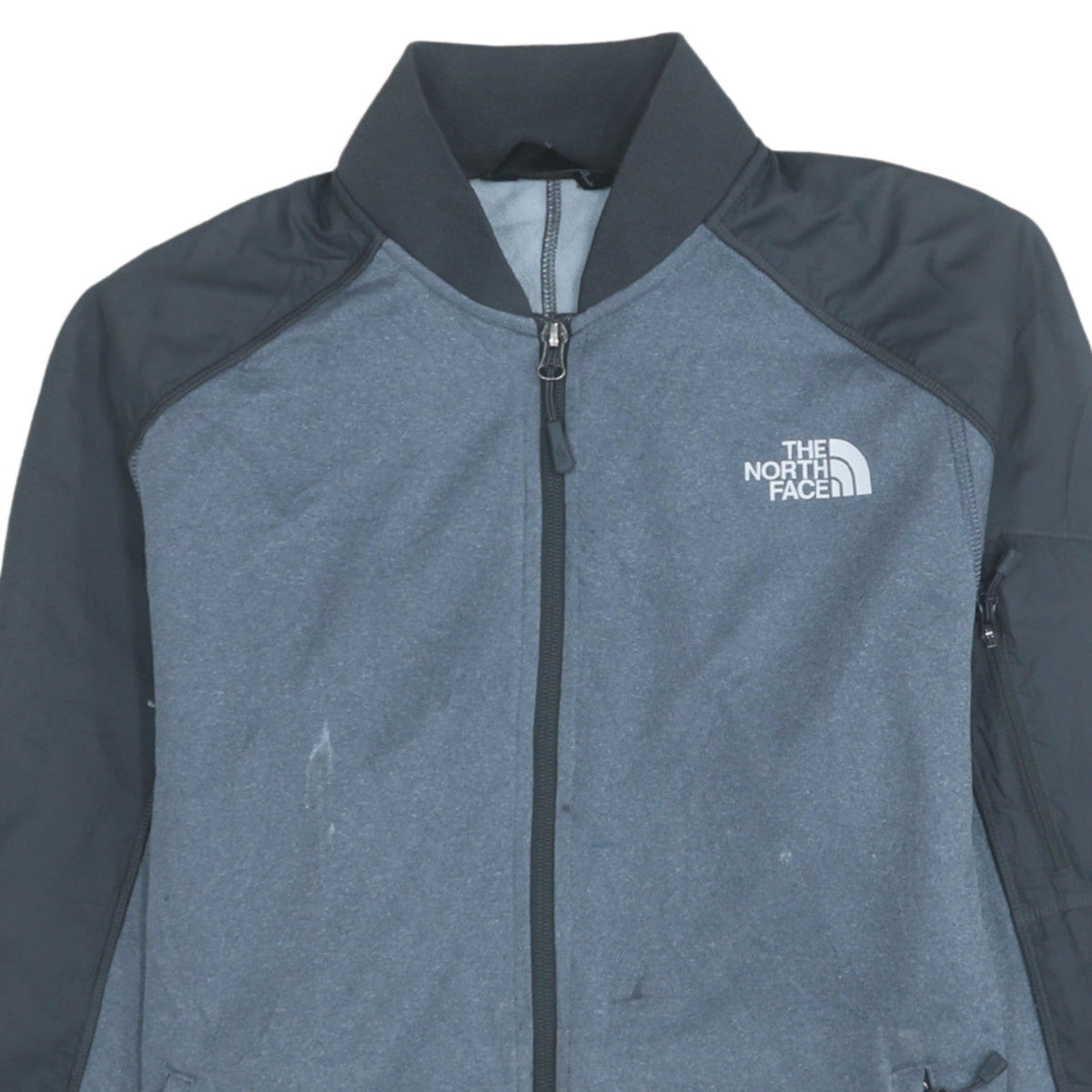 The North Face Men's Grey Full Zip Sweatshirt Jacket M