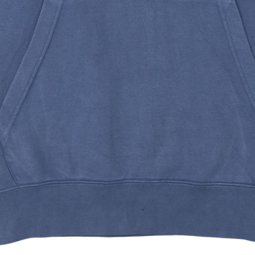 Nike Men's Blue Pullover Hoodie Medium Cotton Blend Athletic Sweatshirt