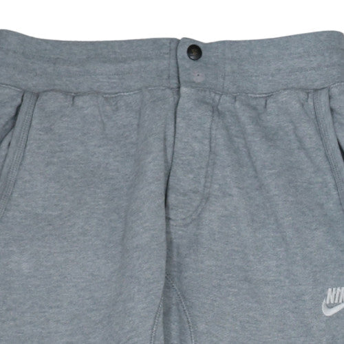 Nike Men's Grey Cotton Jogger Trousers Size S Tapered Fit