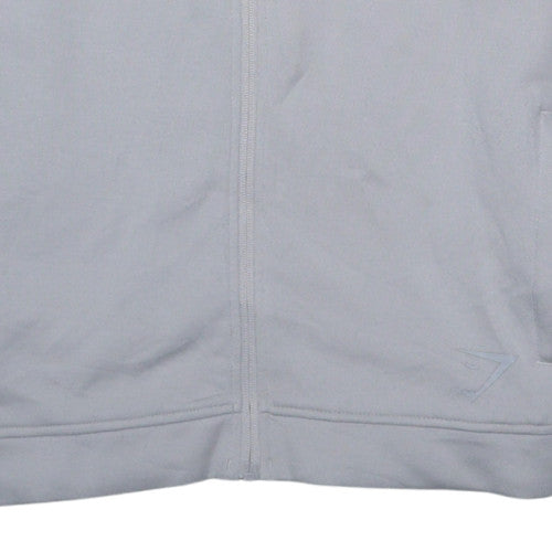 Gymshark Mens Grey Full Zip Hoodie M Athletic Fit Gym Training