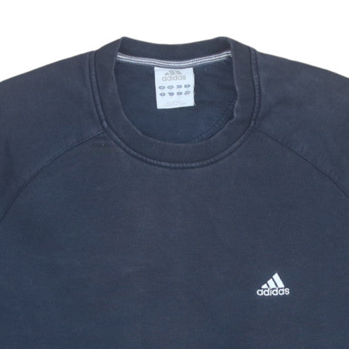Adidas Men's Blue Pullover Crew Neck Sweatshirt Size M