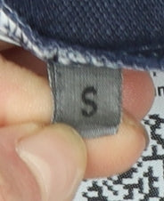 Stone Island Men's Blue Slim Fit Cotton Polo Shirt Size S