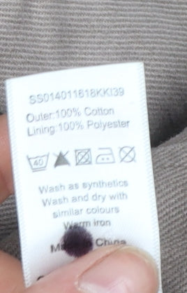 Bonmarché Women’s Beige Cotton Mid-Length Jacket Size 14