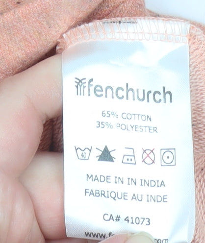 Fenchurch Women Pink Hooded Button-Up Basic Jacket XL