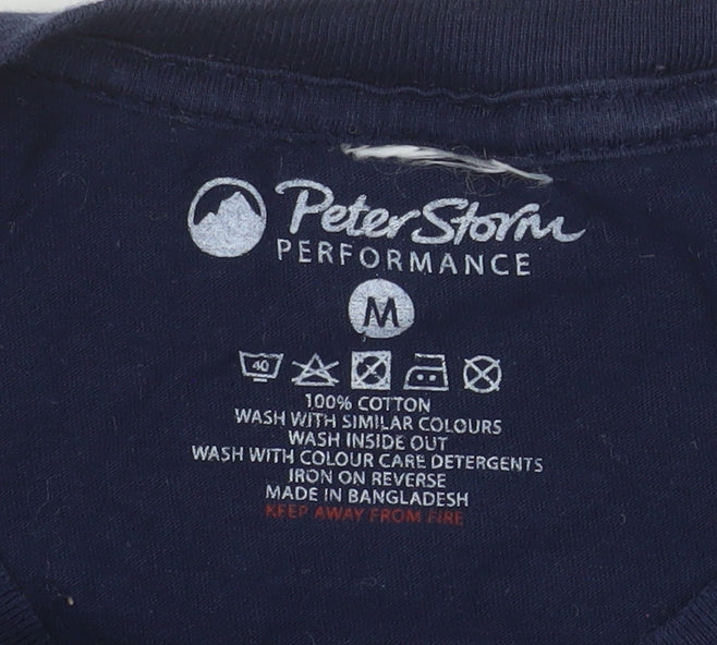 Peter Storm Men's Navy Surf Club Graphic Cotton T-Shirt Medium