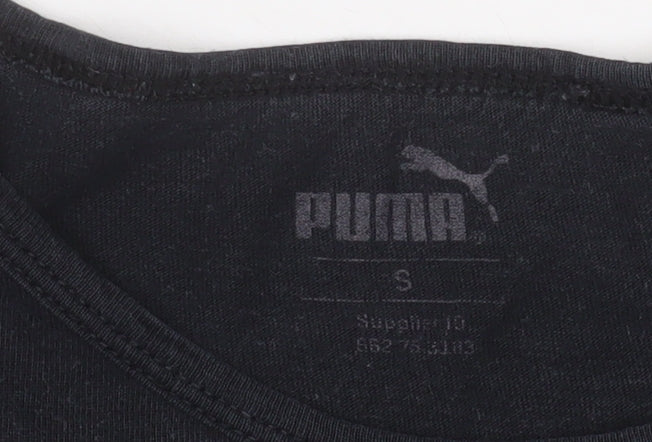 Puma Men's Black Small Short Sleeve Crew Neck Cotton T-Shirt