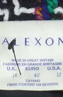 Alexon Women's Multicoloured Tweed Wool Blend Suit Jacket UK 14