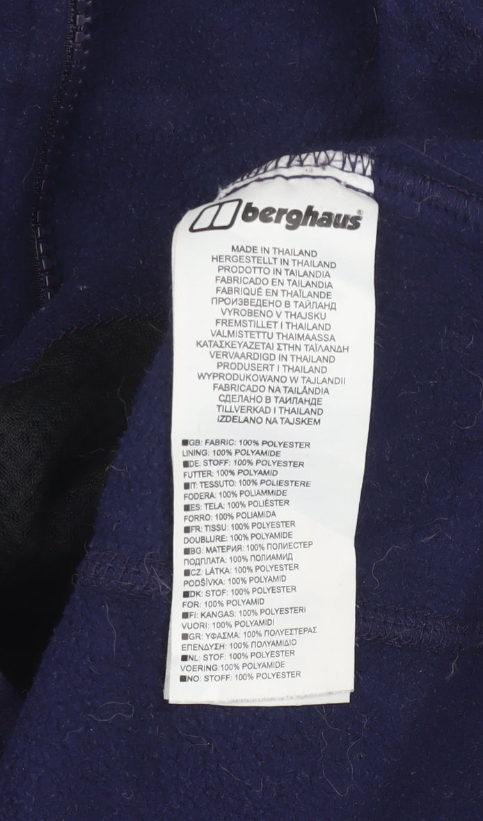 Berghaus Womens Blue Size 14 Fleece Full Zip Basic Jacket