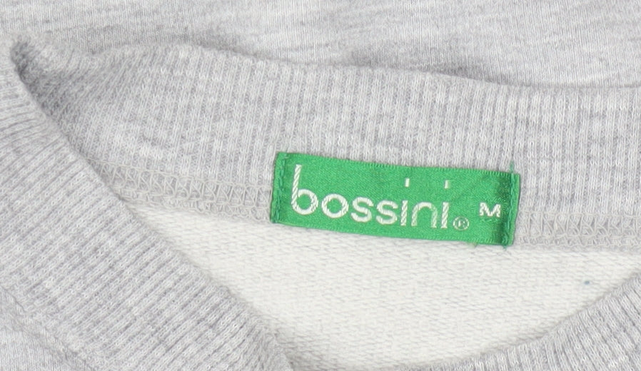 Bossini Women Grey Crew Neck Pullover Sweatshirt M