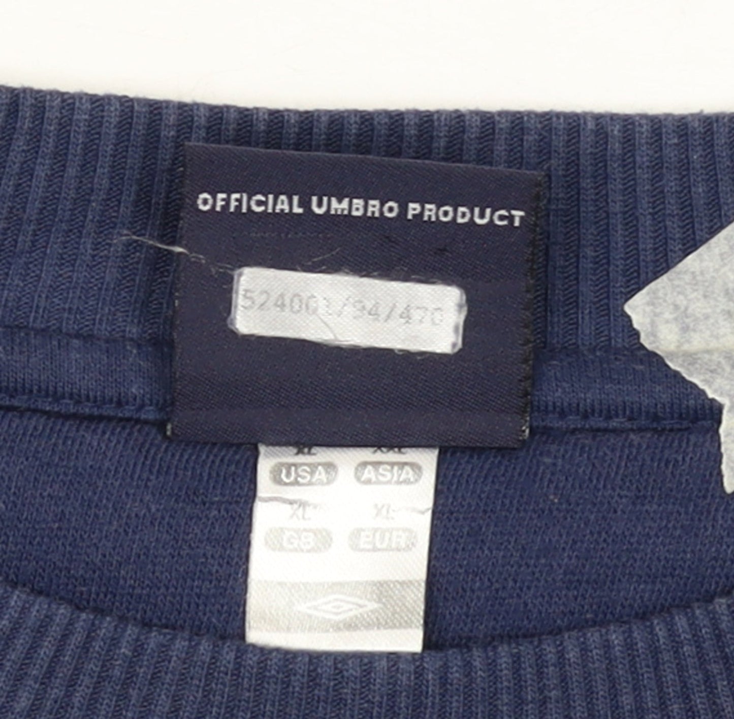 Umbro Men's Blue XL Pullover Sweatshirt Crew Neck Sportswear