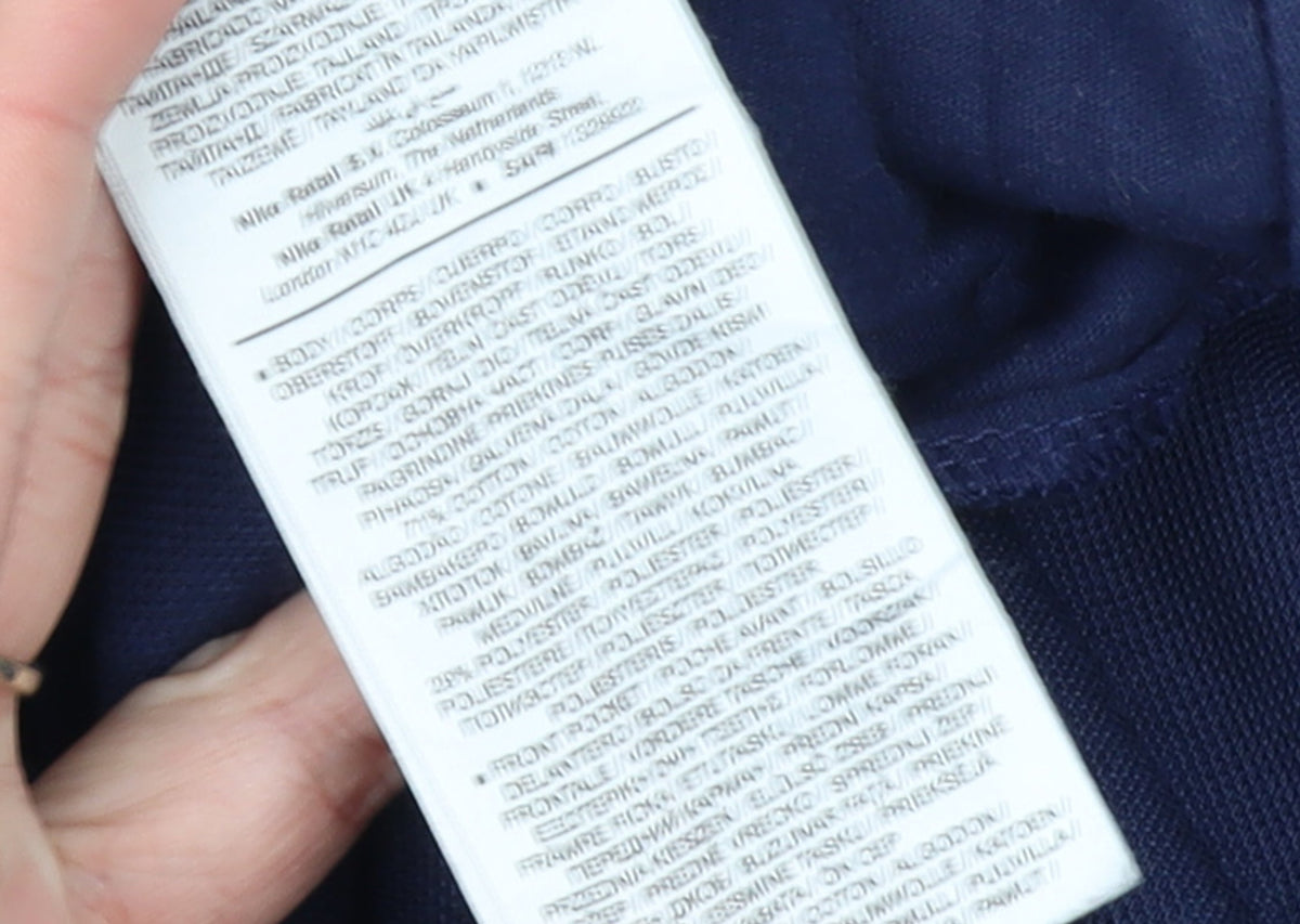 Nike Men's Blue XL Jogger Trousers with Logo Detail