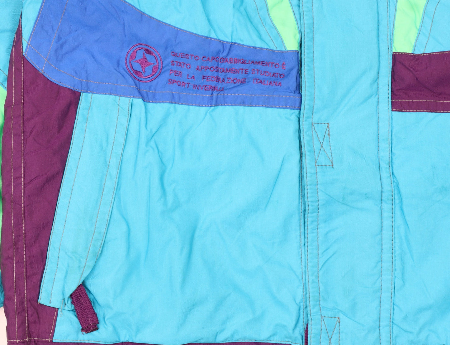 Colmar Men’s Multicoloured 90s Ski Jacket Size 52 Regular Waterproof