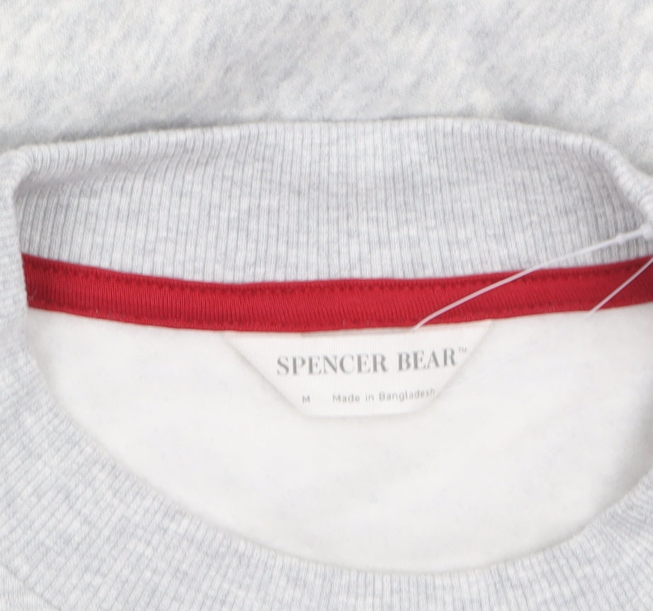 Marks & Spencer Men’s Grey Spencer Bear Embroidered Sweatshirt M