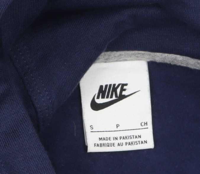 Nike Men's Blue Full Zip Hoodie Small Regular Fit Sportswear