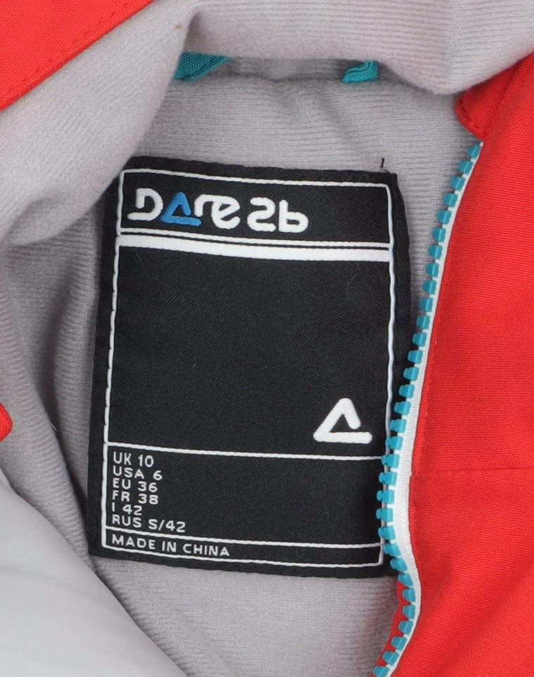 Dare 2b Women's Red Blue White Waterproof Ski Jacket Size 10
