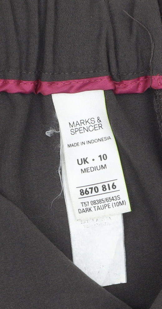 Marks and Spencer Women’s Brown Size 10 Straight Trousers