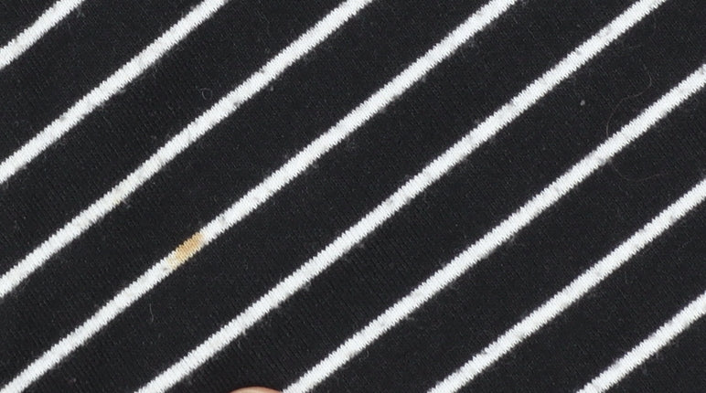 M&Co Women Black/Ivory Striped Single-Breasted Blazer Size 20