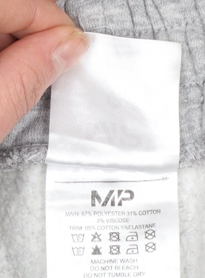 MP Women's Grey Fleece Jogger Trousers Size M Comfortable Lined Pants
