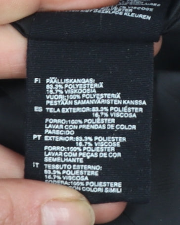 H&M Women's Black Size 12 Classic Single-Breasted Suit Jacket