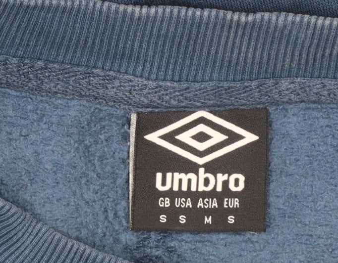 Umbro Men's Blue Small Regular Fit Pullover Sweatshirt