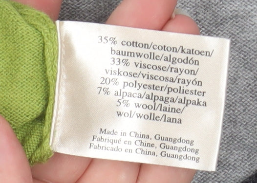 Laura Ashley Women’s Grey & Green Knit Cardigan UK 10