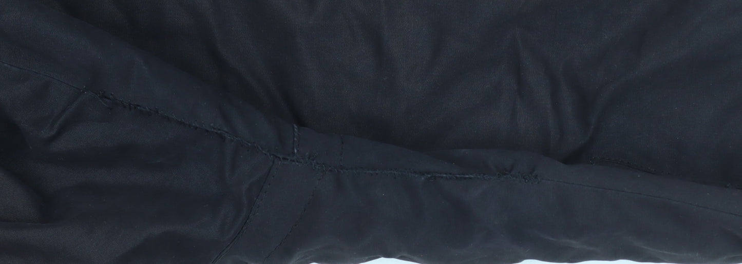 Superdry Men's Black Medium Microfibre Windbomber Hooded Jacket