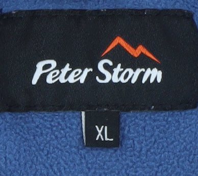 Peter Storm Men Blue XL Fleece 1/4 Zip Lightweight Jacket