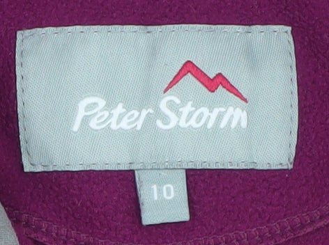 Peter Storm Women's Purple Fleece Full Zip Jacket Size 10